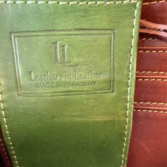 Tooled and Embroidered Leather Shoulder Bag - Picture 3 of 4